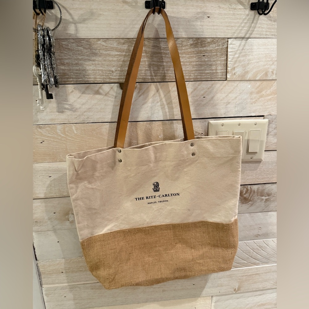 The Ritz-Carlton Canvas and Burlap Tote Bag